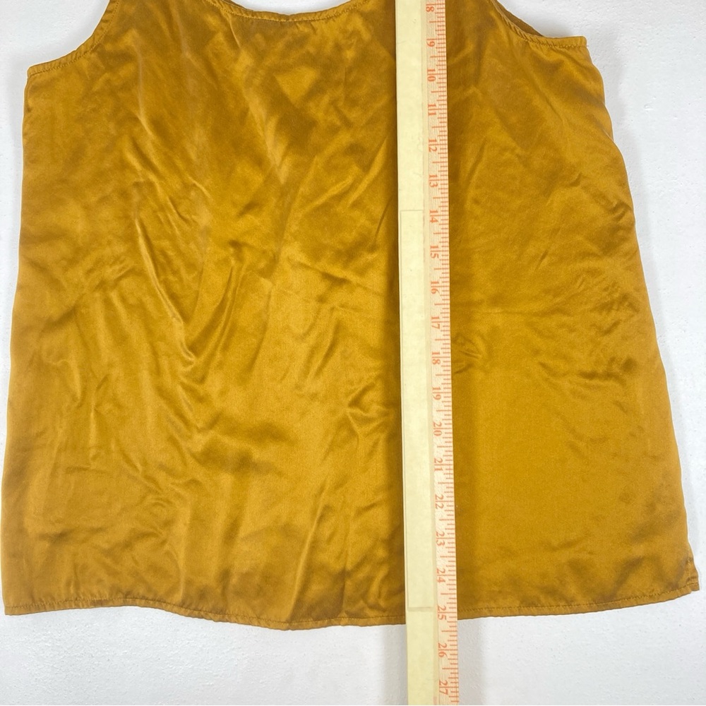 Eileen Fisher Silk Tank Top Size S/P Arnica Gold Camisole Office Casual - Picture 7 of 15